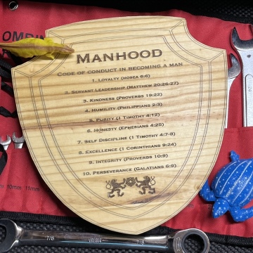 Boyhood to Manhood: A Code of Conduct Shield